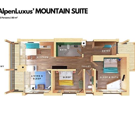 Sportlodge' Mountain Suite - Natural Pool, Whirlpool & Sauna By Alpenluxus Appartements Kleinboden Dış mekan fotoğraf